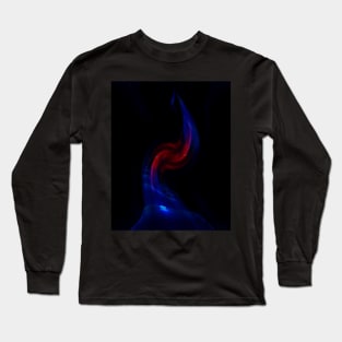 Digital collage and special processing. Source of energy. Sci-fi. Red and blue. Long Sleeve T-Shirt